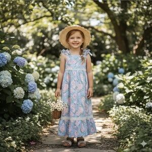 Haute Hippie Girls Blue and Pink Dress